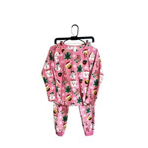TCP Girls lightweight pink pijama set long sleeve Sz XL (14)